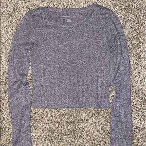 American Eagle Purple Long Sleeve Plush Top
